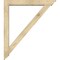 Ekena Millwork Traditional Traditional Rough Sawn Bracket w/ Offset Brace, Douglas Fir, 6"W x 42"D x 48"H BKT0604X42X48TRA01RDF - alternate 4